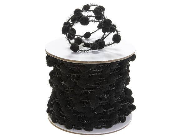 Wired Pom Pom Cord Ribbon