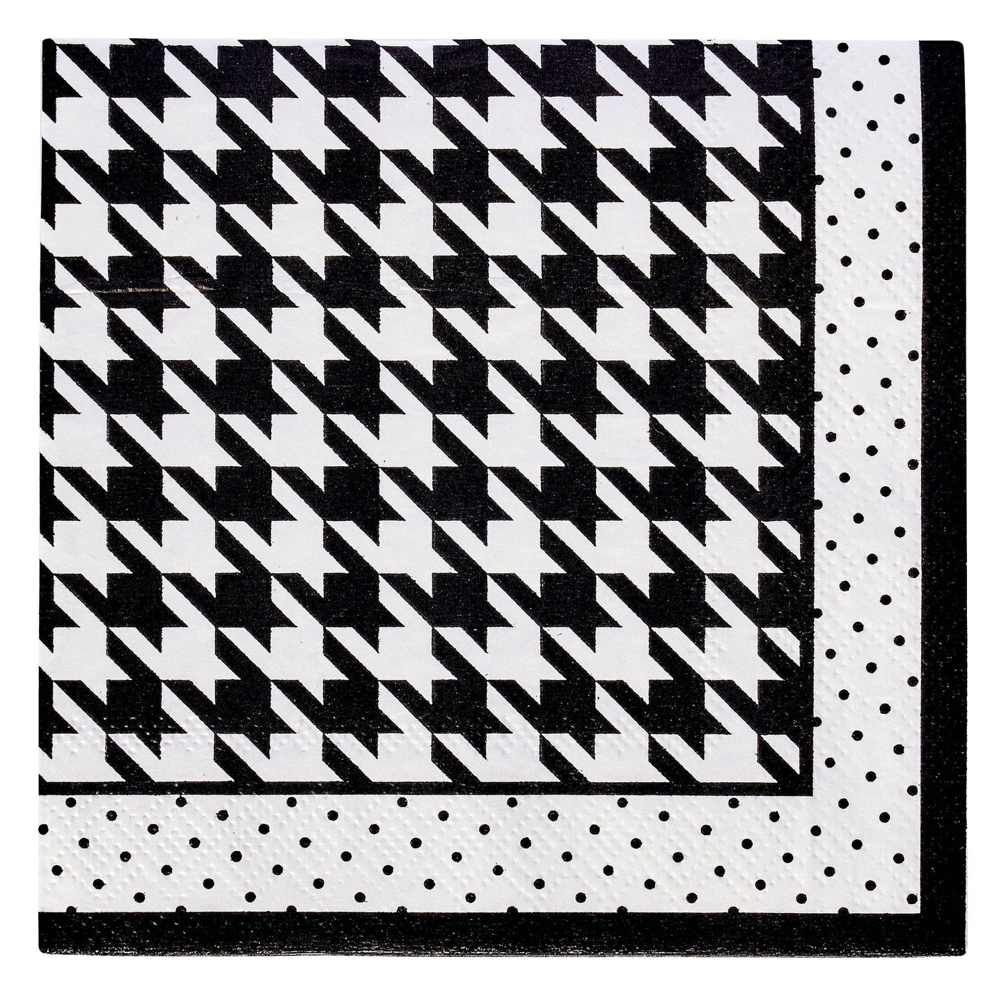 Blanc & Noir Paper Cocktail Napkin/20pk