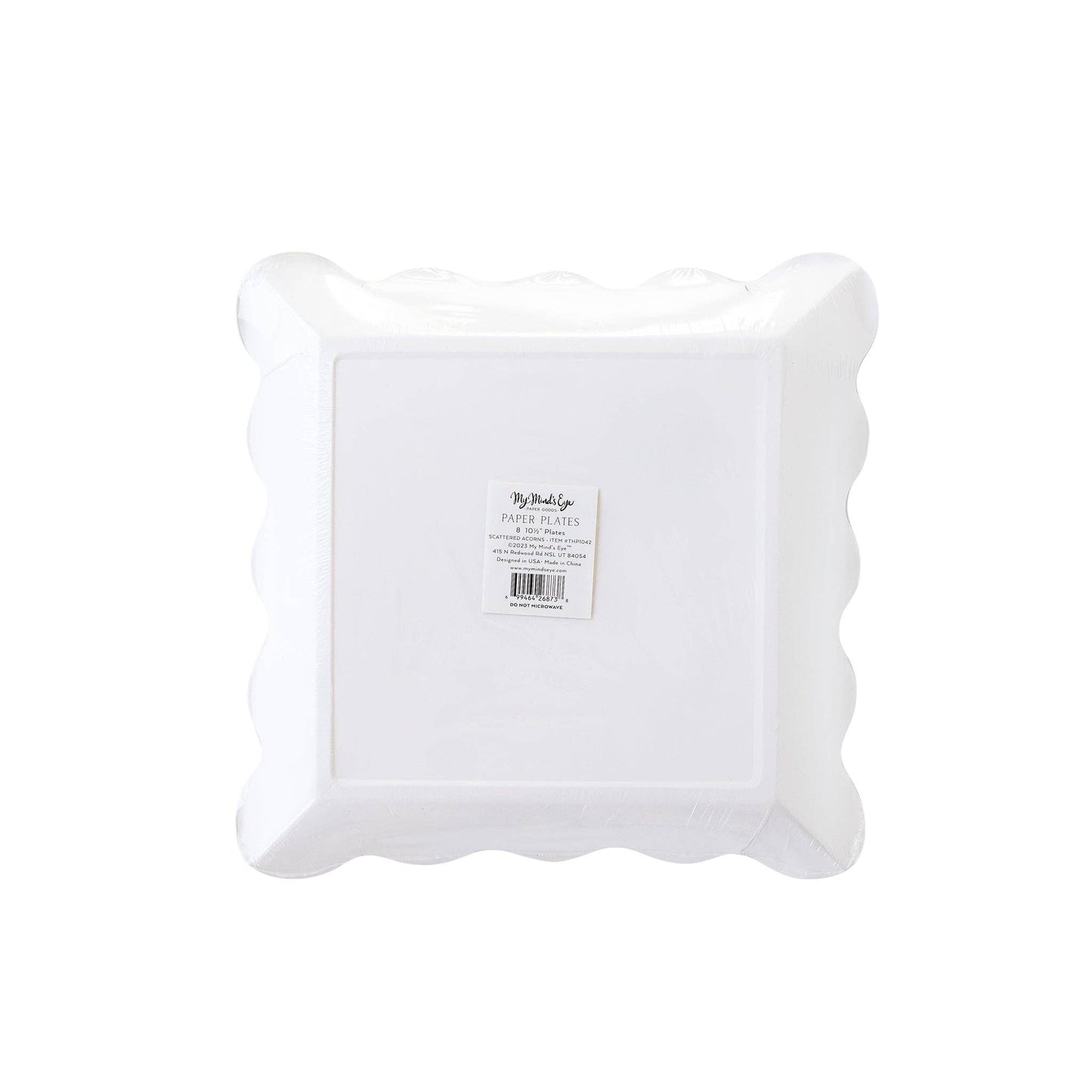 THP1042 - Harvest Scattered Acorn Paper Plate