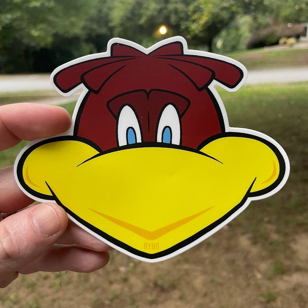 South Carolina Cartoon Football Mascot Vinyl Sticker