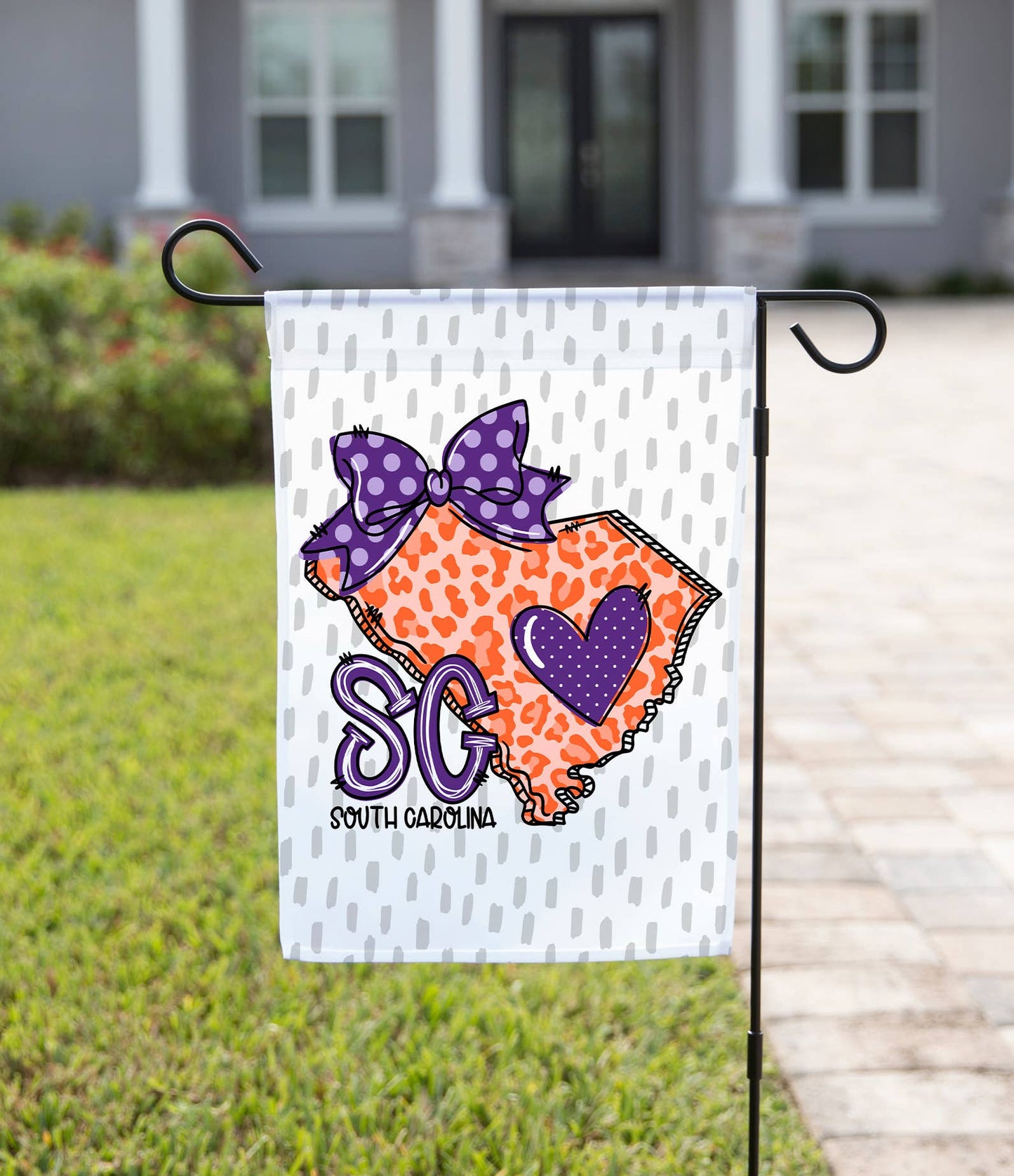 States Garden Flag - South Carolina with Purple Heart