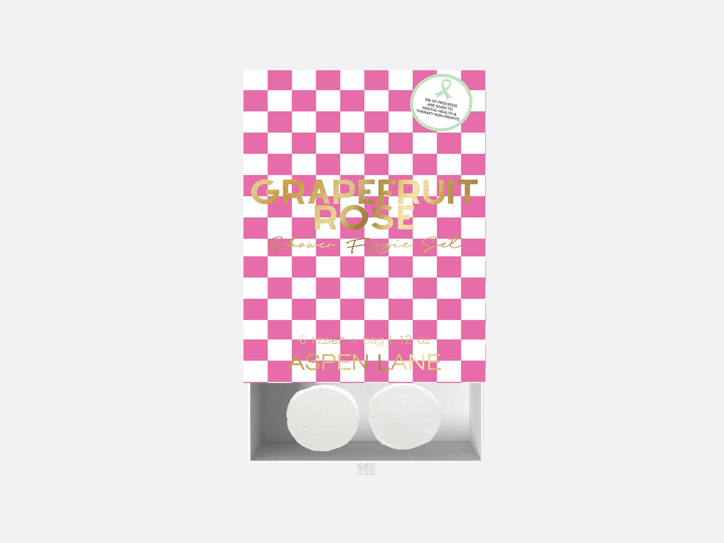 Grapefruit Rose Shower Steamer Fizzie w/ Bag