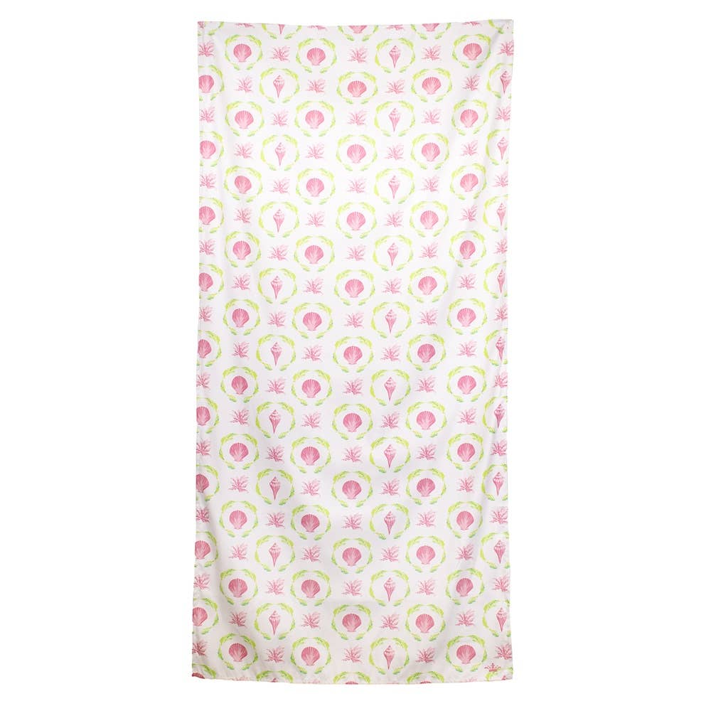 Brighton Terrace Beach Towel Pink Lilly/Lime 34x70