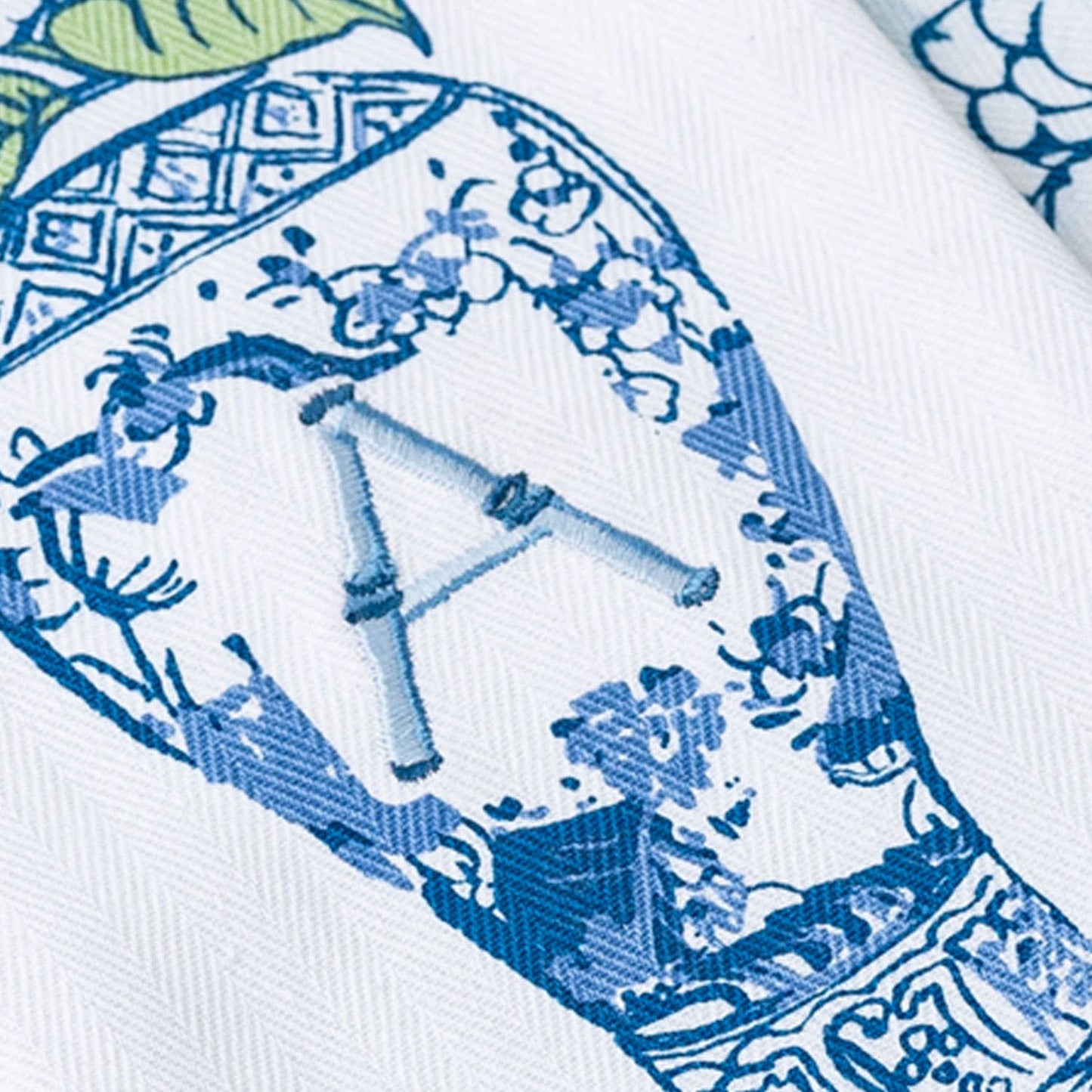 Hydrangea Initial Kitchen Towel Sets