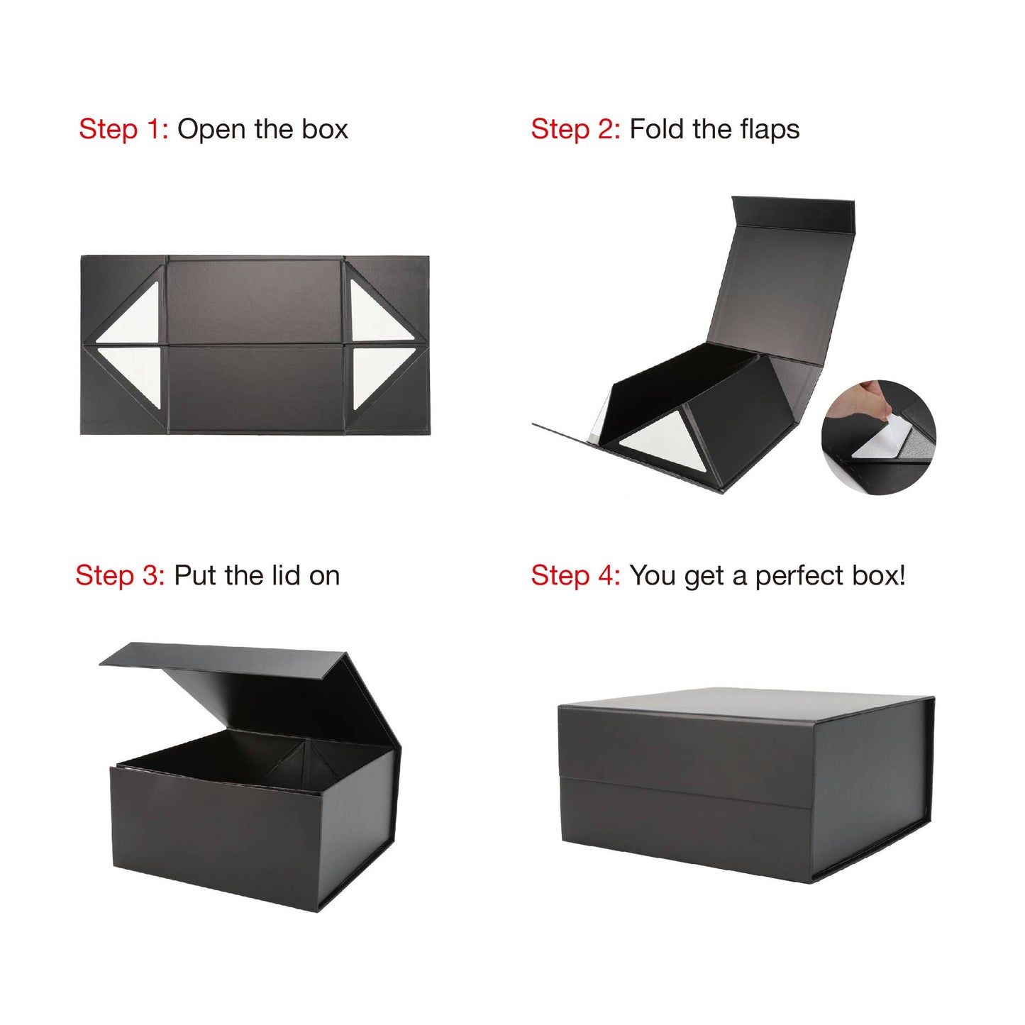 Collapsible Gift Box with Magnetic Closure