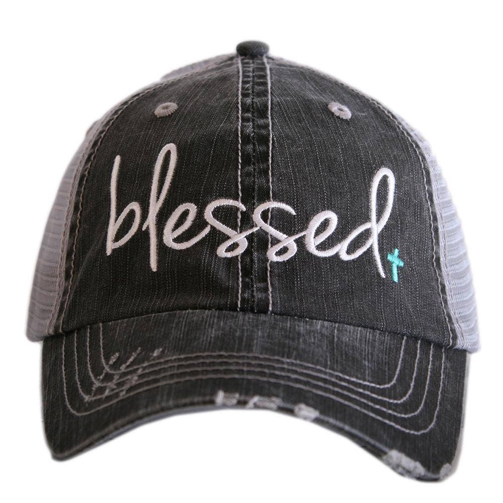 Blessed Distressed Easter Cotton-Polyester Trucker Hats