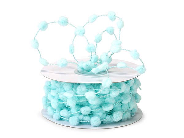 Wired Pom Pom Cord Ribbon