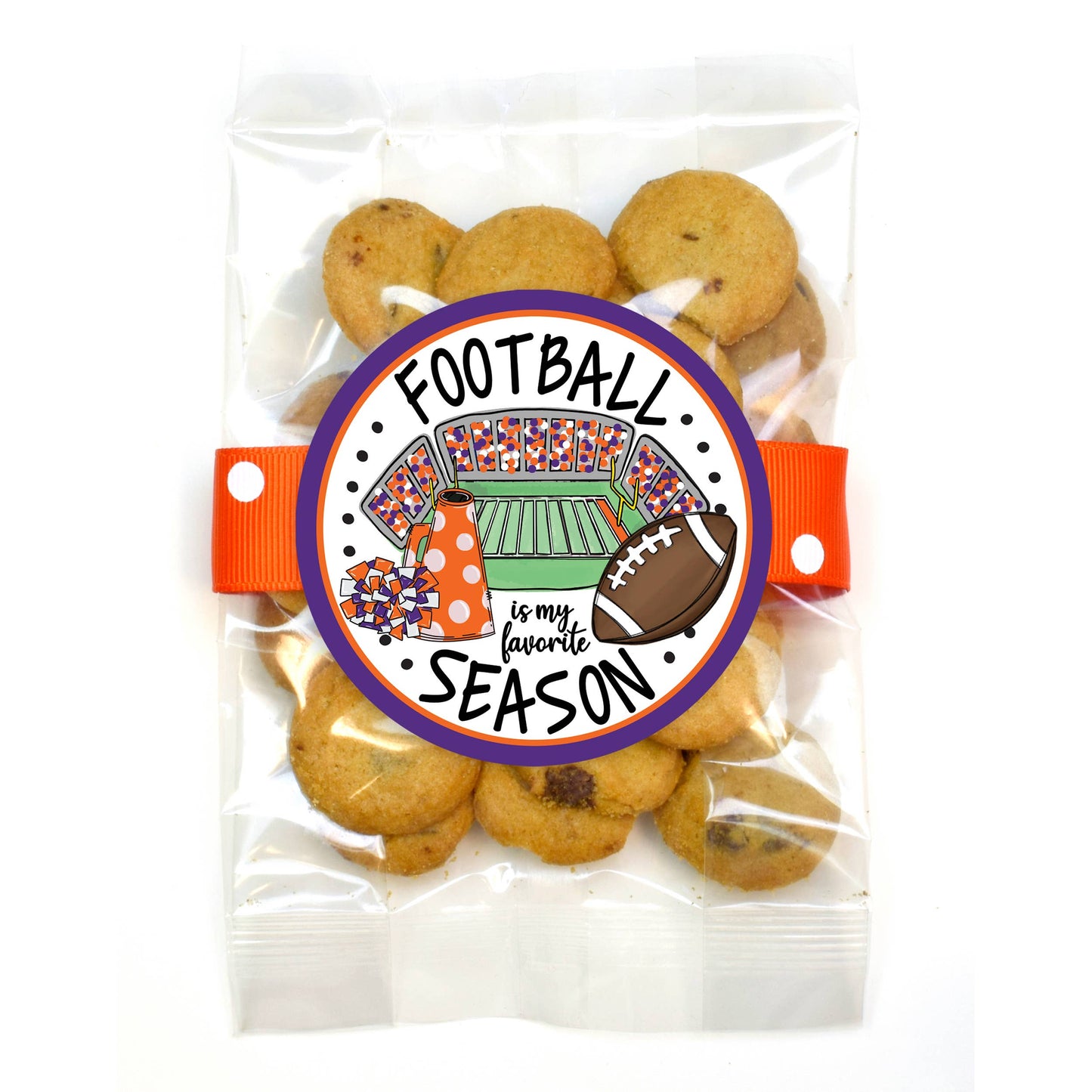 Cookie Bags - Football - Small - 12 Bags