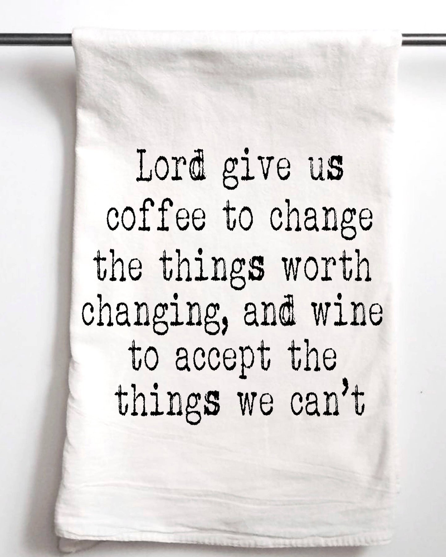 Wine Coffee Serenity Prayer | Gift Towel