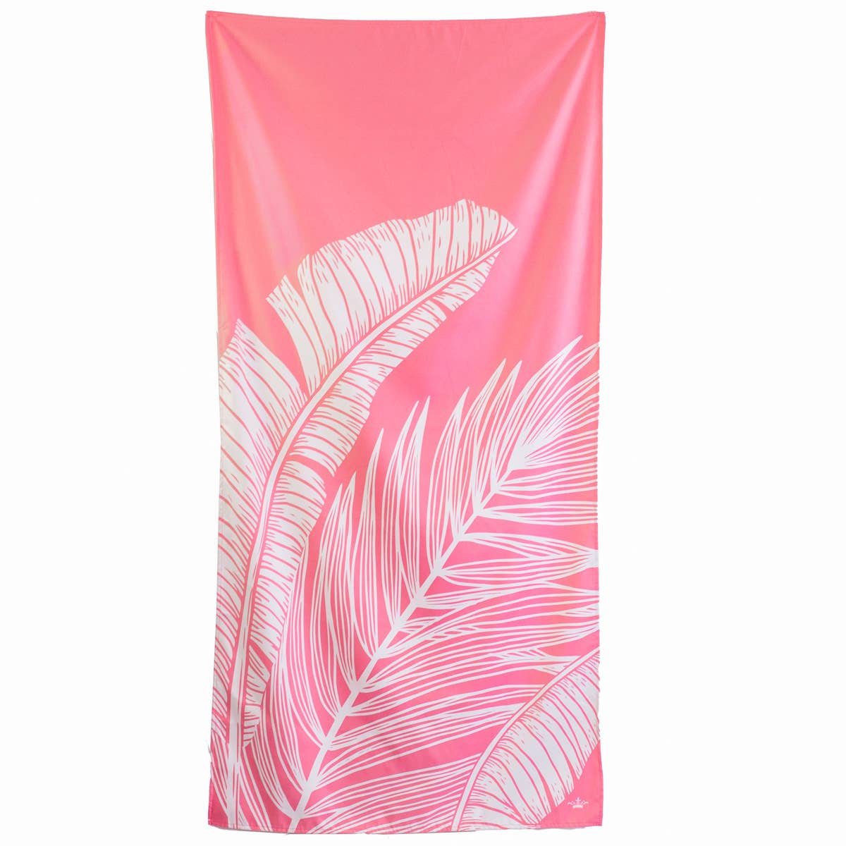 Delmare Palm Beach Towel Light Pink/White 34x70