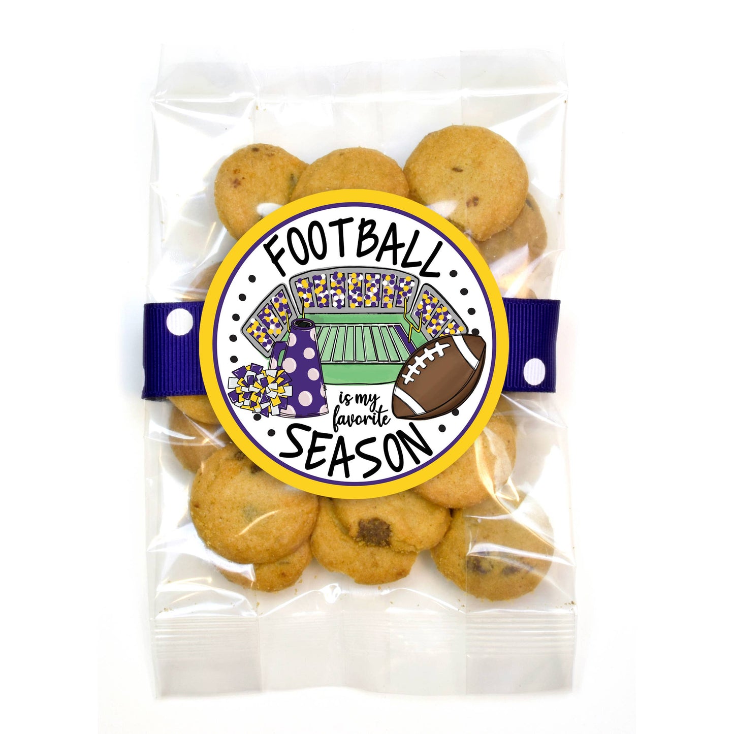 Cookie Bags - Football - Small - 12 Bags