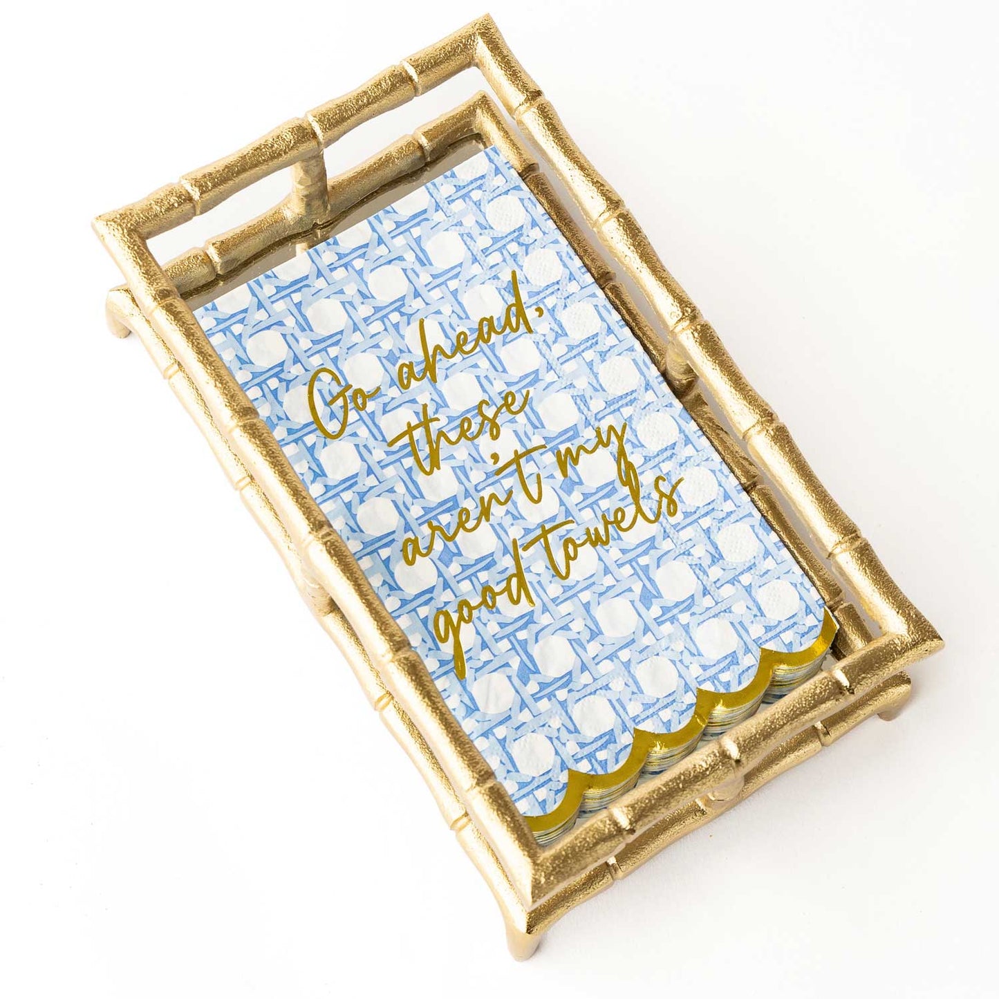 Blue Cane Paper Guest Towel Packs