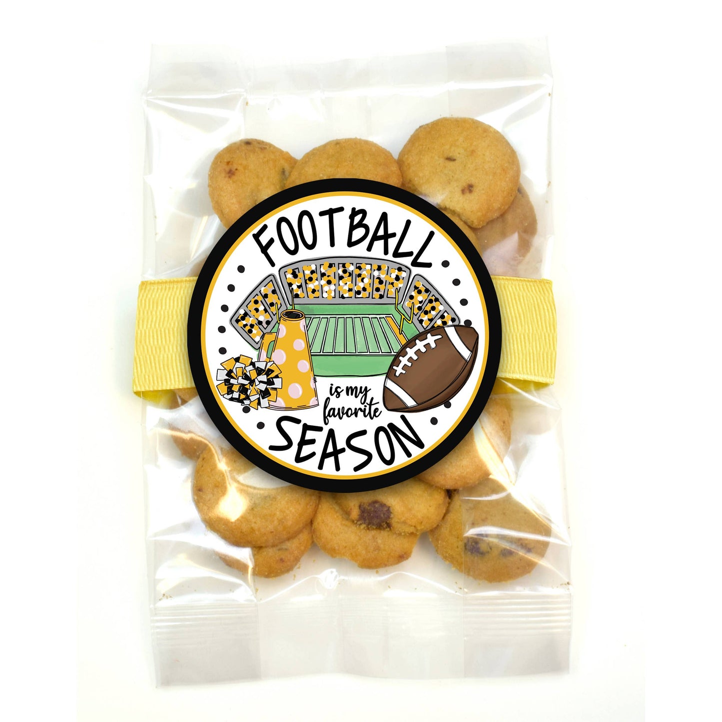 Cookie Bags - Football - Small - 12 Bags