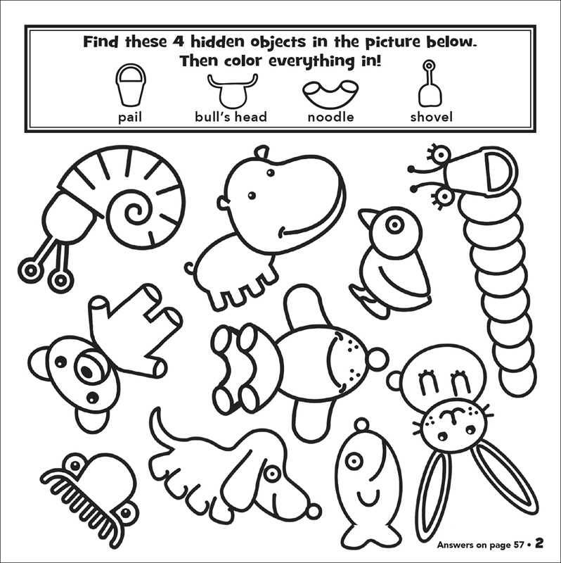 Highlights: My First Hidden Pictures Carry-Along Coloring Set by Delaney Foerster