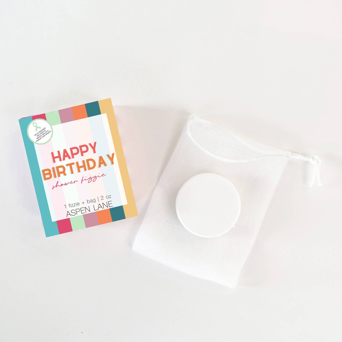 Happy Birthday Shower Steamer Fizzie w/ Bag