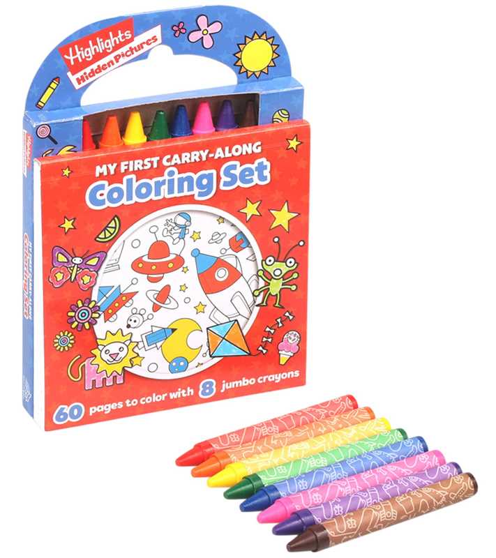Highlights: My First Hidden Pictures Carry-Along Coloring Set by Delaney Foerster