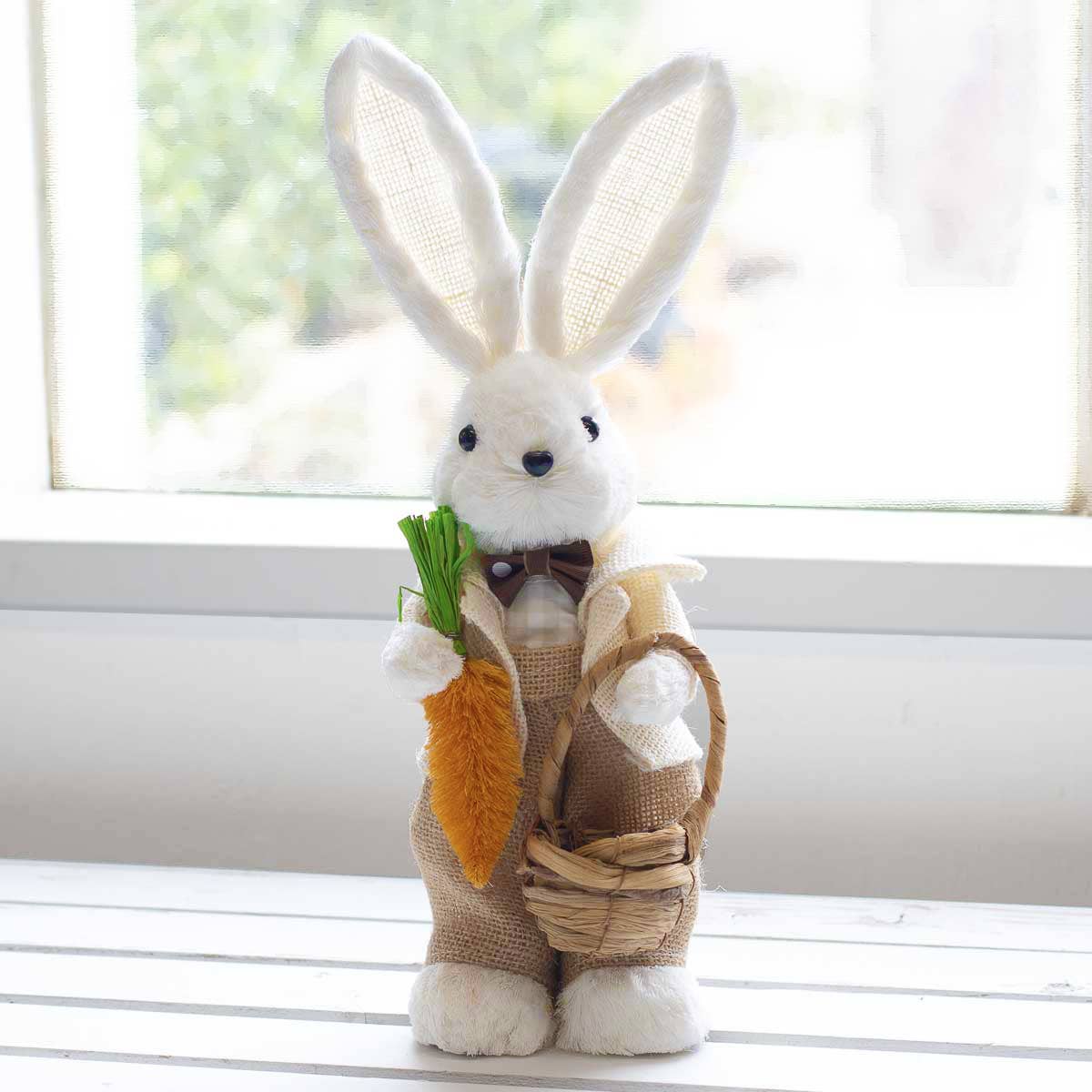 William Bunny White/Natural 5.1x5.1x13.8