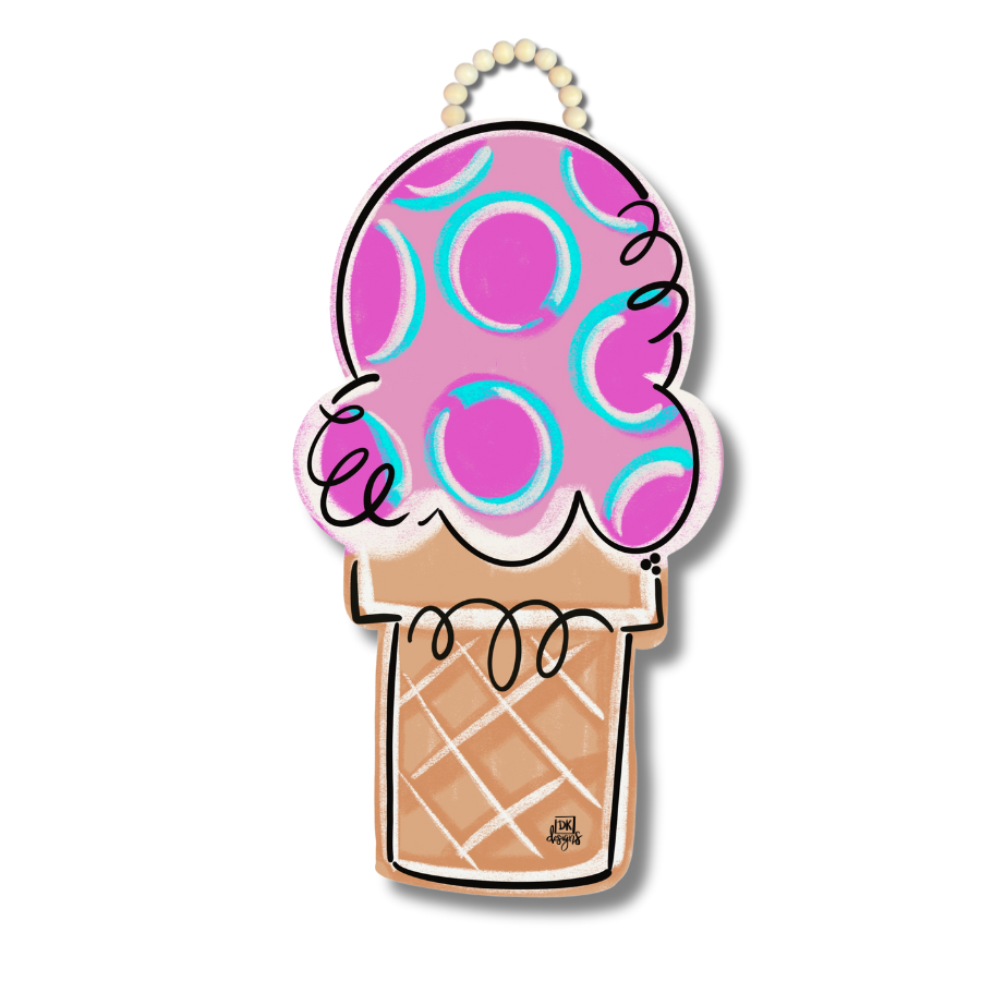 DK Ice Cream Cone Large Hanger