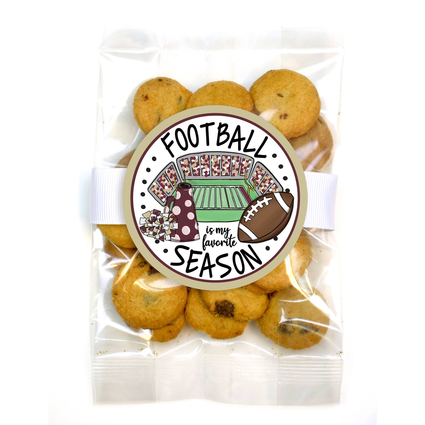 Cookie Bags - Football - Small - 12 Bags