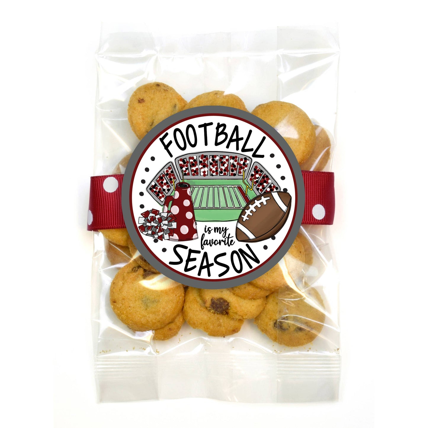 Cookie Bags - Football - Small - 12 Bags