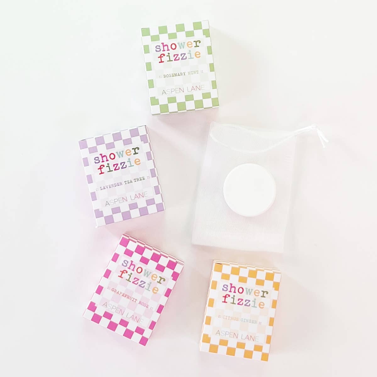 Grapefruit Rose Shower Steamer Fizzie w/ Bag