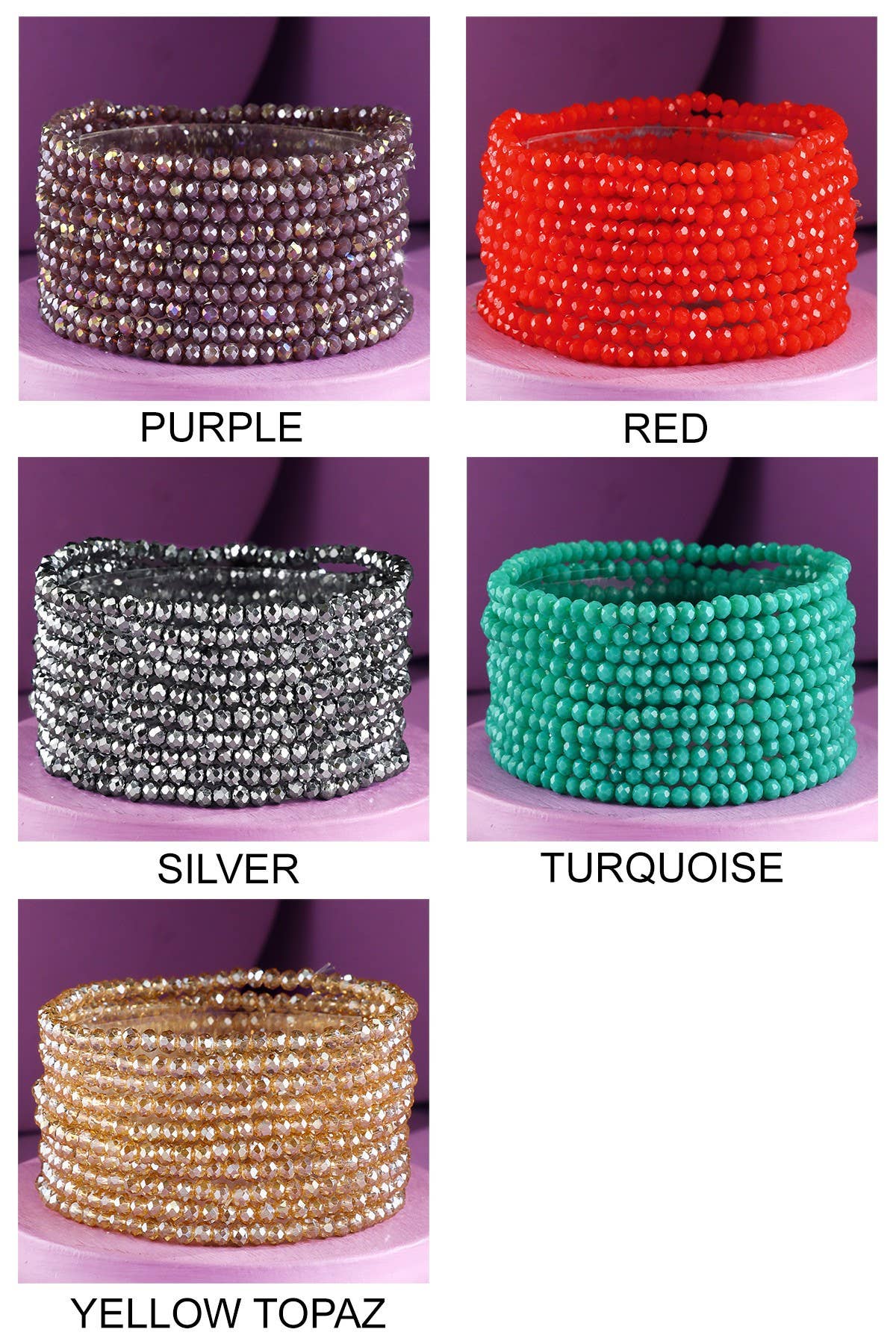 10 Piece Beaded Stackable Boho Bracelet