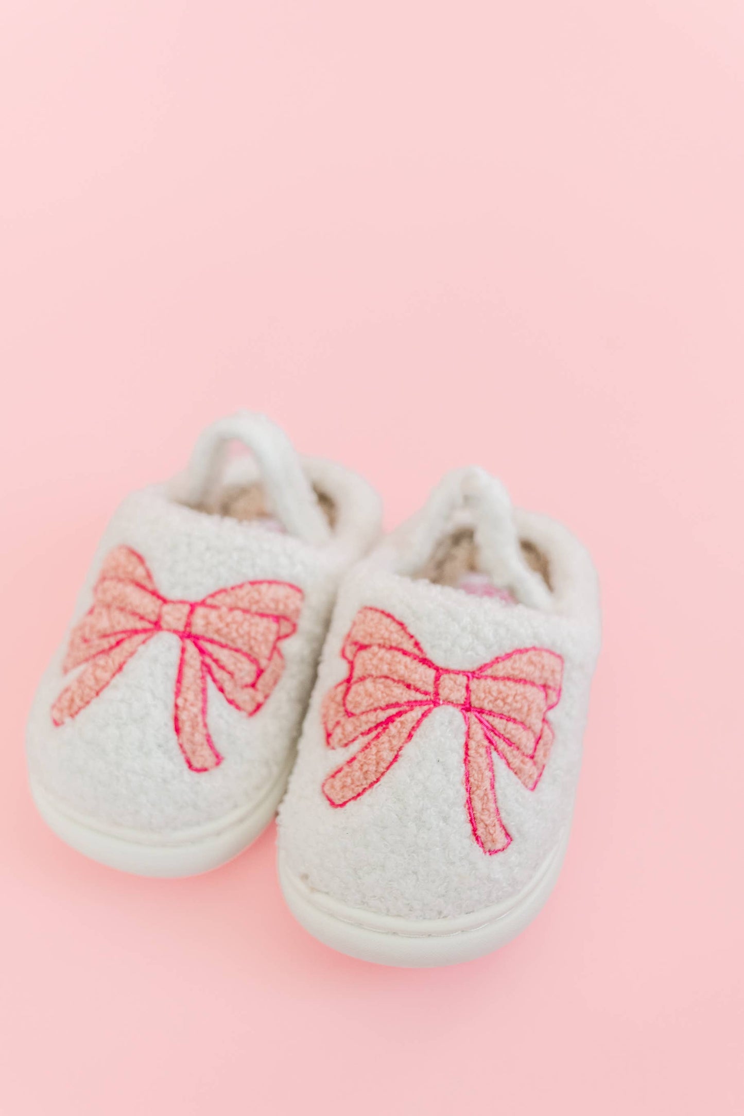 Toddler/Kids Blue Bow Slippers
