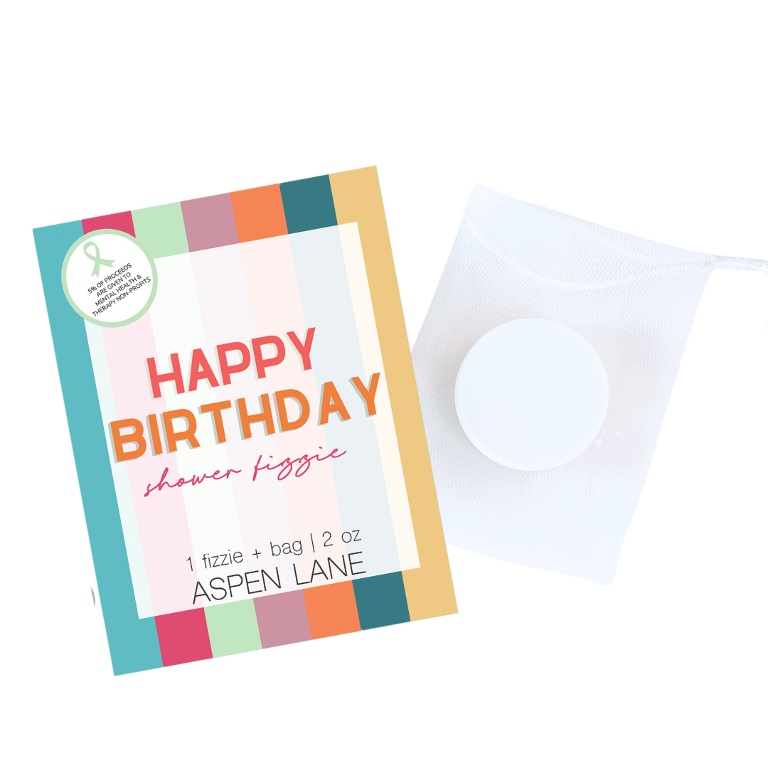 Happy Birthday Shower Steamer Fizzie w/ Bag