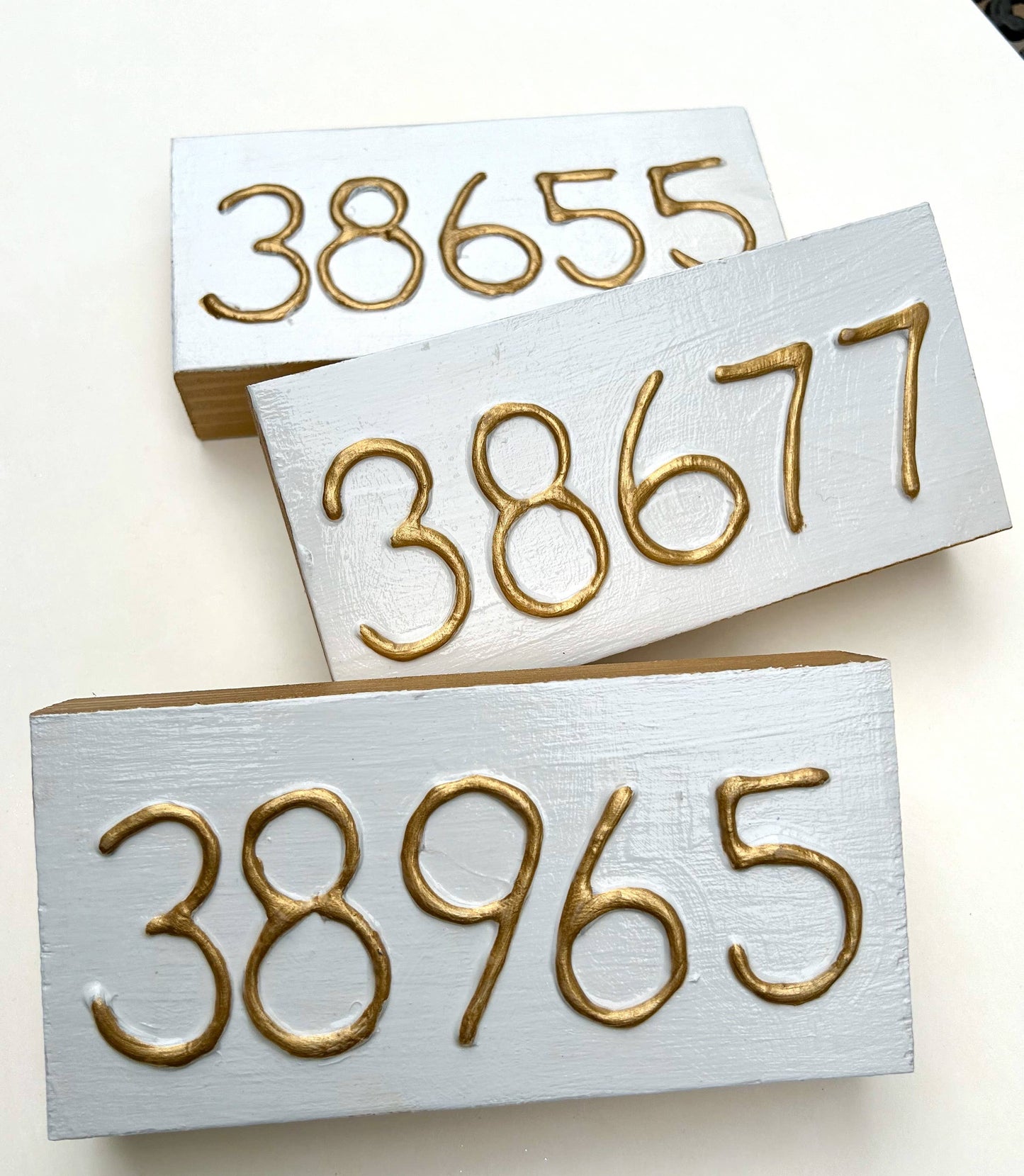U.S. zip code - custom art block hometown sports region