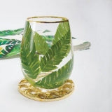 8 Oak Lane Botanical Stemless Wine Glasses