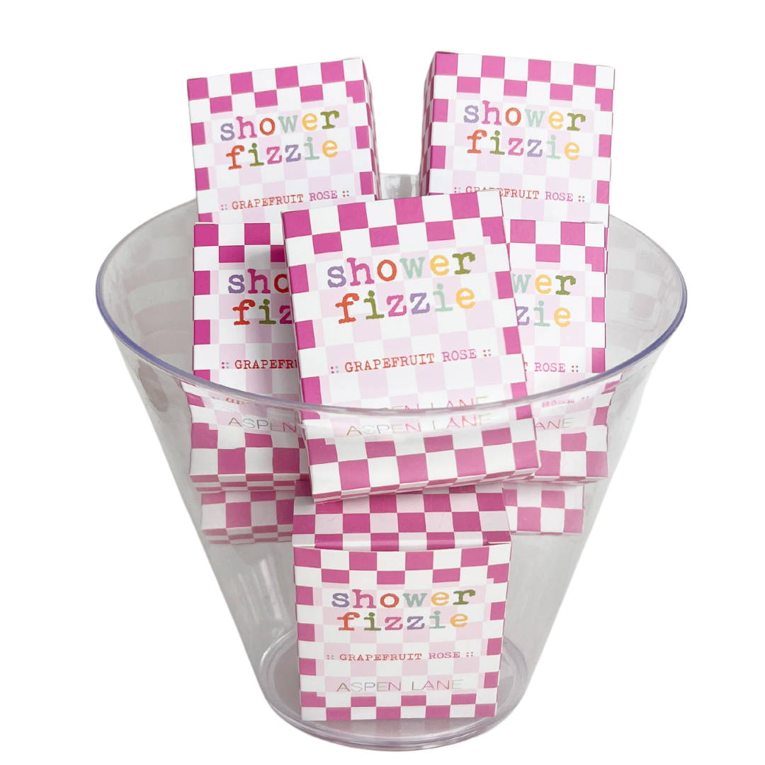Grapefruit Rose Shower Steamer Fizzie w/ Bag
