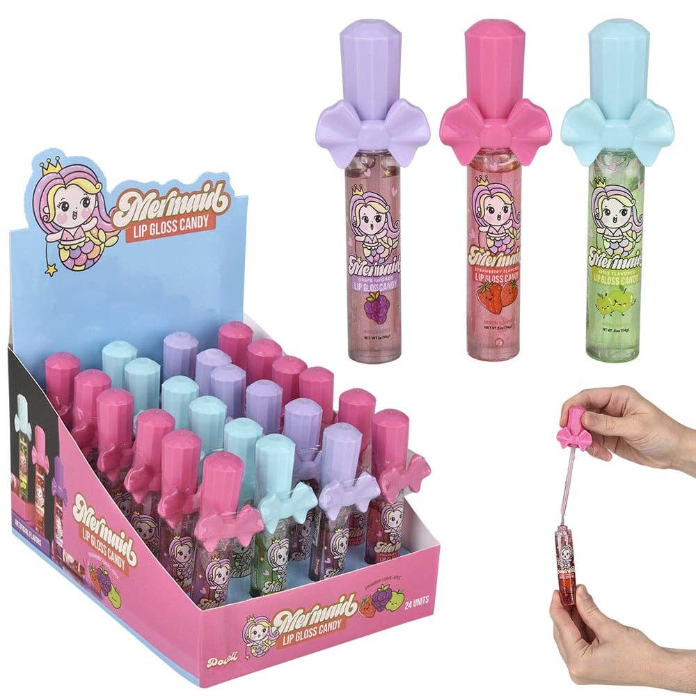 Mermaid Candy Lip Gloss 24ct - LLB Candy