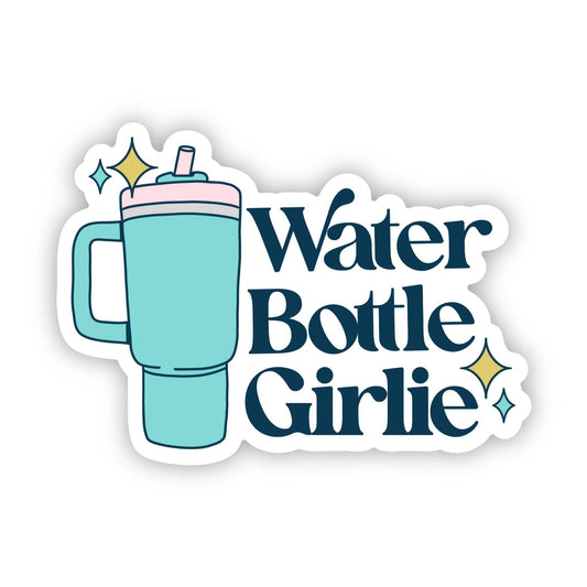 Water Bottle Girlie Sticker