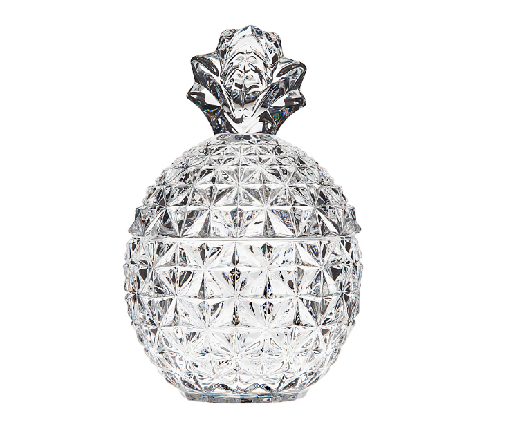 Pineapple Covered Box / Dish - Coastal Decor