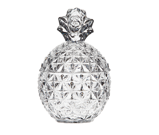 Pineapple Covered Box / Dish - Coastal Decor