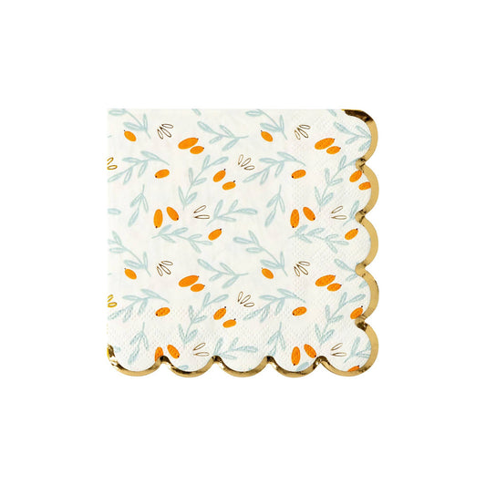 THP1135 - Stems Pattern Scallop Napkin