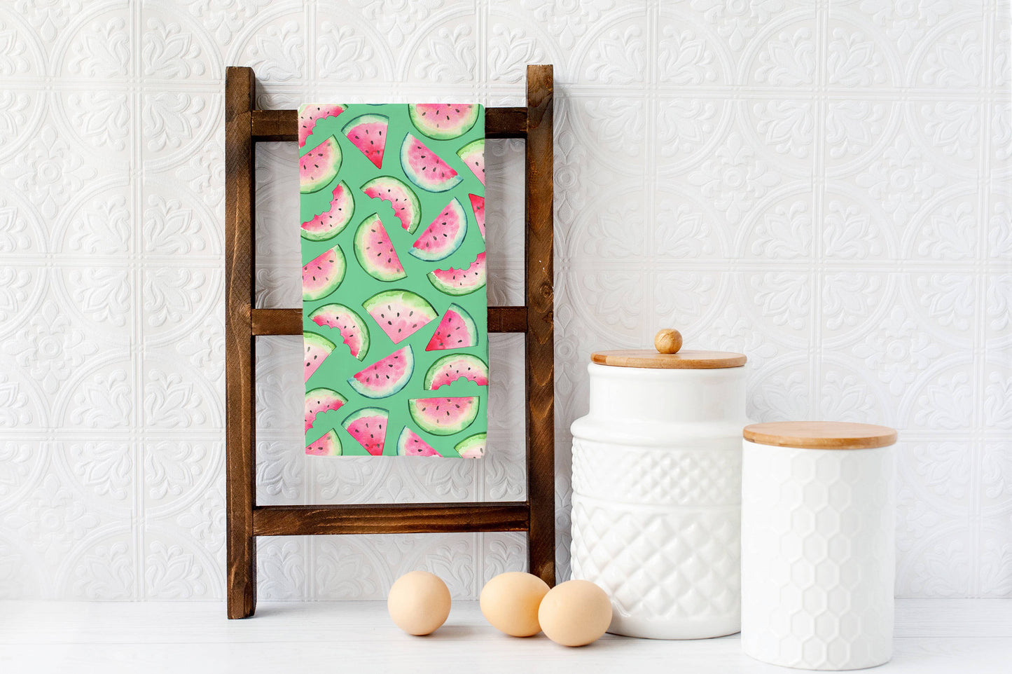 Watermelons Tea Towel -  Summer Fruit Kitchen Decor