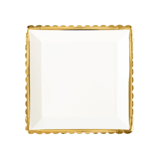 PGB1140 - Gold Ruffle Edge Plate