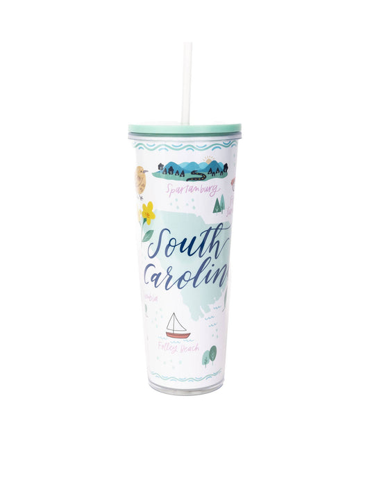 Straw Tumbler | South Carolina