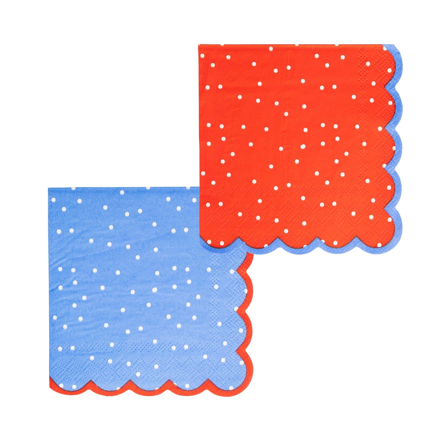 FLA1138 - Americana Polka Dot Cocktail Napkin Set