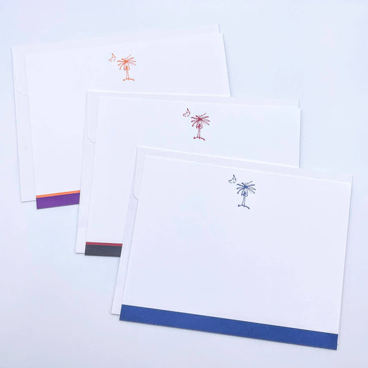 Flat SC Color Block Palmetto Notecards