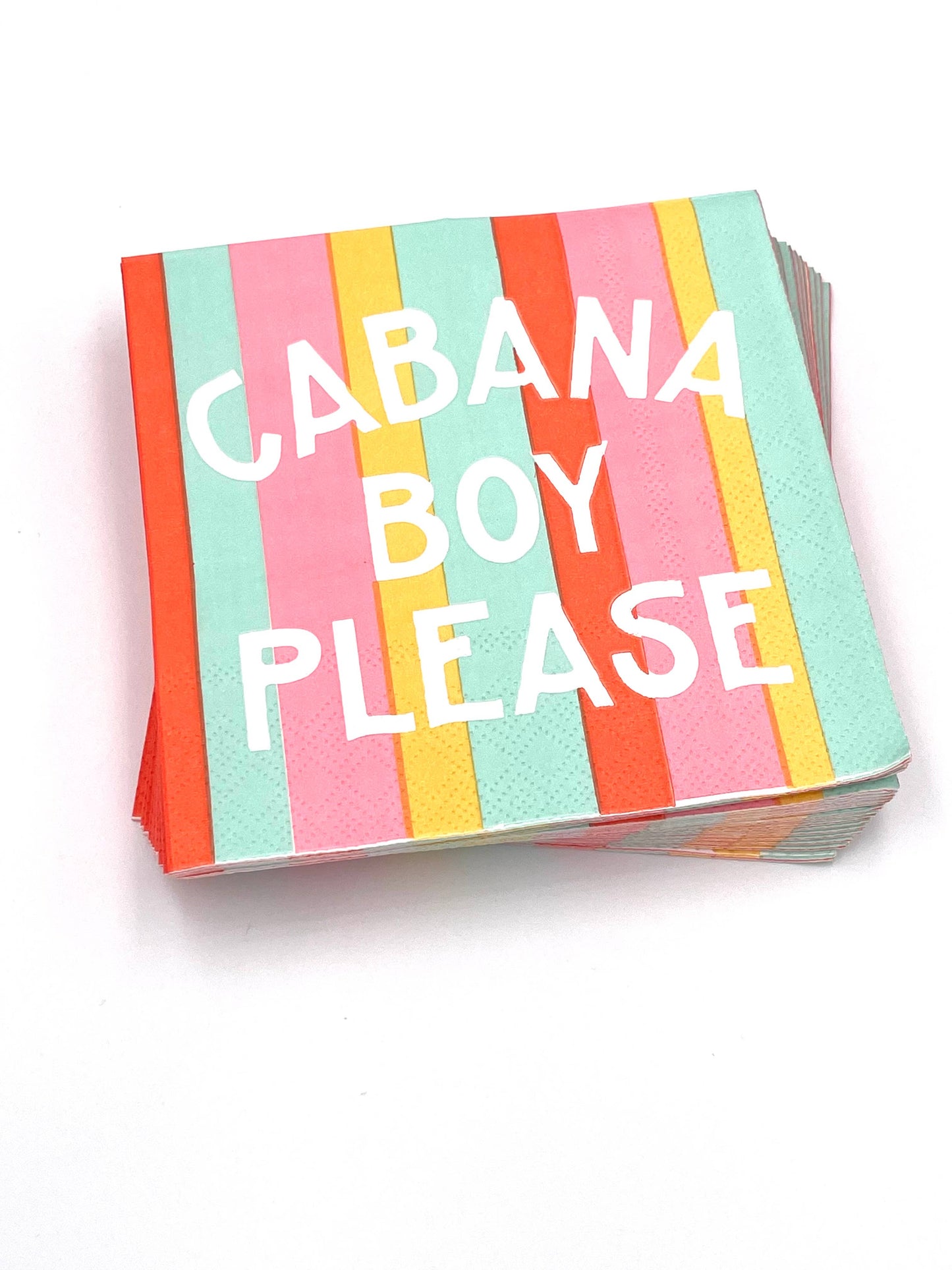 Party Cocktail Funny Napkins | Cabana Boy Please -