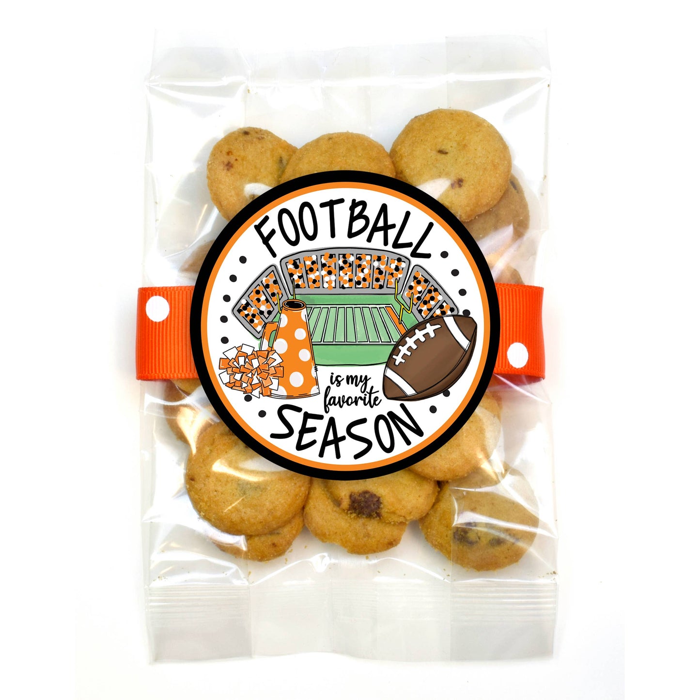 Cookie Bags - Football - Small - 12 Bags