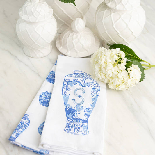 Ginger Jar Initial Kitchen Towel Sets