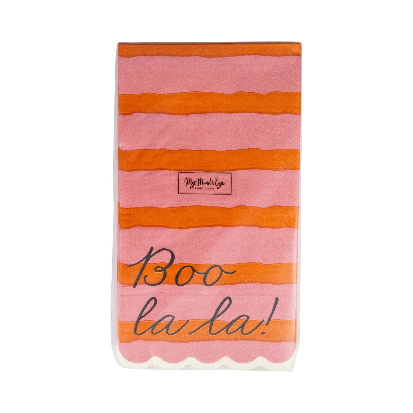 BLL1238 - Pink & Orange Boo La La Dinner Napkin