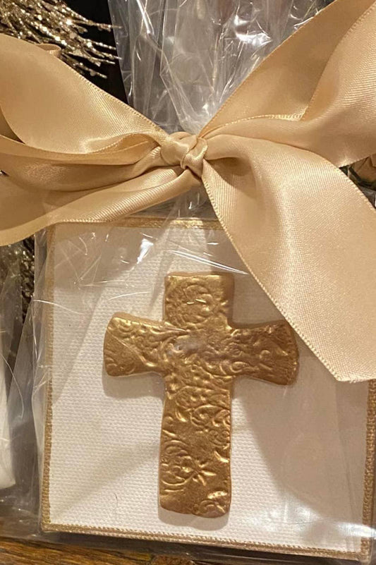 Gold Gilded Cross Canvas Art