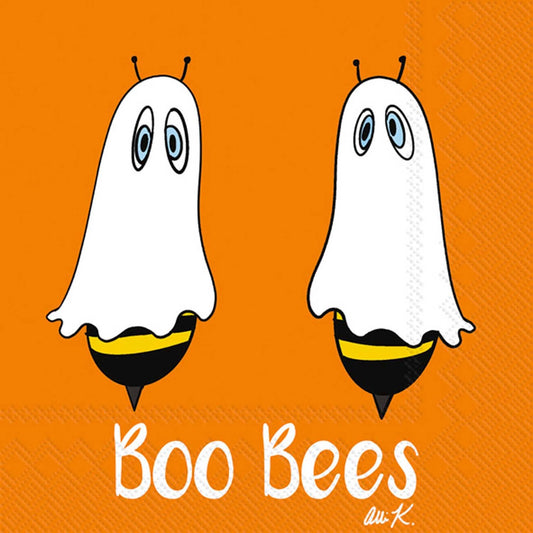 Paper Cocktail Napkins Pack of 20 Boo Bees Halloween