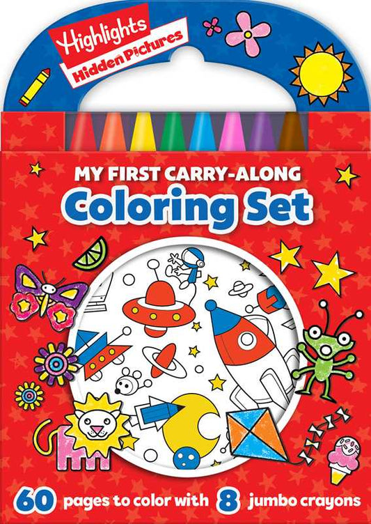 Highlights: My First Hidden Pictures Carry-Along Coloring Set by Delaney Foerster