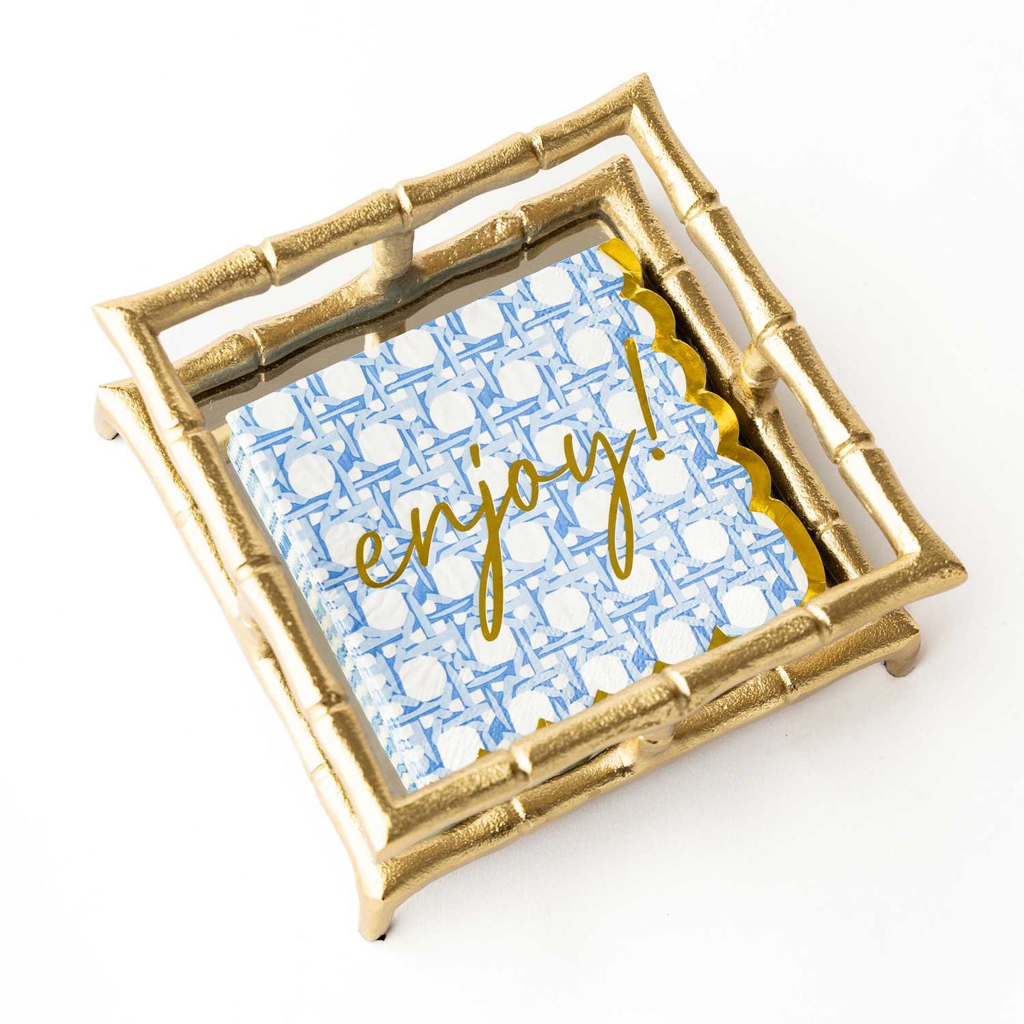 Blue Cane Paper Beverage Napkin Packs