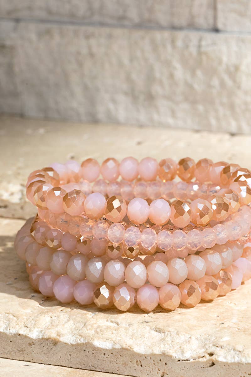 Glass Bead 9 Set Bracelet
